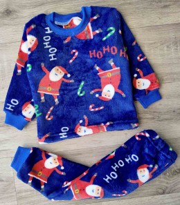 Піжама "HoHoHo" синій(темний), хлопчик 1,5-3-5-7-9 років
