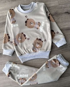 Костюм "Brown" сірий, хлопчик 1-2-3 роки