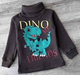 Водолазка "Dino" коричневий ( темний), хлопчик 1-3-5-7-9 років