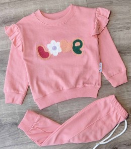 Костюм Benzer "Love" коричневый (терракотовый), девочка 9-12-18 месяцев