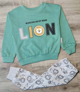 Костюм Benzer "Lion" зеленый, мальчик 9-12-18 месяцев