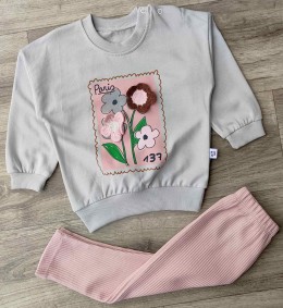 Костюм Anilco "Pario" сірий, дівчинка 6-12-18-24 місяців