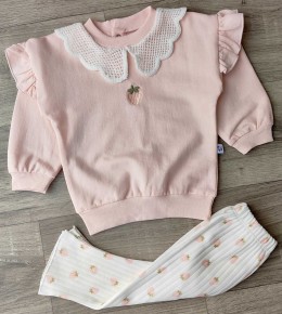 Костюм Anilco "Полуниця" персиковий, дівчинка 6-12-18-24 місяців