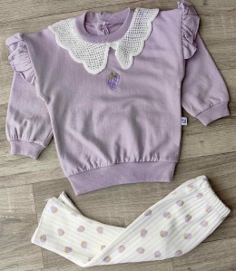 Костюм Anilco "Полуниця" фіолетовий, дівчинка 6-12-18-24 місяців