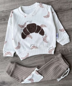 Костюм Anilco "Yummy" коричневий, хлопчик 3-6-9 місяців