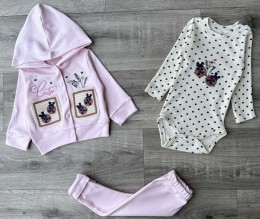 Комплект Hopy kids «Cute» рожевий, дівчинка 3-6-9 місяців