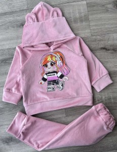 Костюм "Roblox" розовый(пудра), девочка 9-12-24-36 месяцев