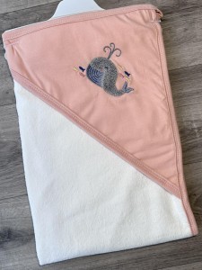 Полотенце Ramel "Кит" розовый(пудра), девочка 80*90