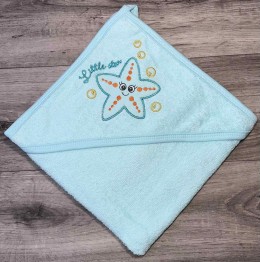 Полотенце Ramel "Звездочка" зеленый (мятный/бирюзовый), унисекс 75*80