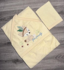 Полотенце Ramel "Лисенок"  желтый, унисекс 100*100