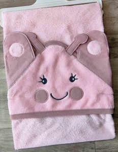 Рушник Ramel "Равлик" рожевий, дівчинка 75 * 80