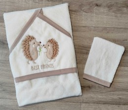 Рушник Ramel "Їжачки" бежевий, унісекс 100*100