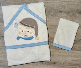 Полотенце Ramel "Медвежонок" голубой 2, мальчик 100*100