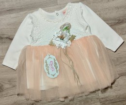 Сукня "Квіточка" персиковий, дівчинка 9-12-18 місяців