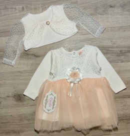 Сукня "Блискітки" персиковий, дівчинка 9-12-18 місяців