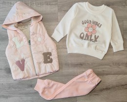 Костюм Partner "Love" персиковый, девочка 9-12-18-24 месяцев