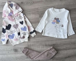 Костюм Partner "Love You" коричневый, девочка 9-12-18-24 месяцев