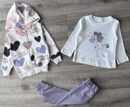 Костюм Partner "Love You" фиолетовый, девочка 9-12-18-24 месяцев