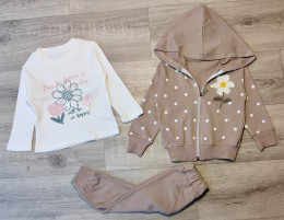 Костюм Partner "Ромашка" коричневый, девочка 9-12-18-24 месяцев