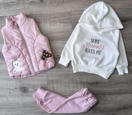Костюм Partner "Some Bunny" розовый, девочка 9-12-18-24 месяцев