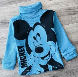 Водолазка "Мишка" блакитний, хлопчик 1-3-5-7-9 років