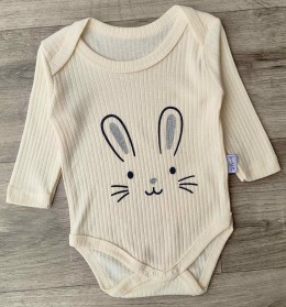 Боди Findik "Зайка" молочный, девочка 3-6-9-12-18 месяцев