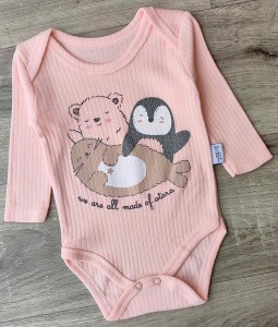 Боди Findik "Sea ​​animals" персиковый, девочка 3-6-9-12-18 месяцев