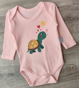 Боди Findik "Черепаха" персиковый, девочка 3-6-9-12-18 месяцев