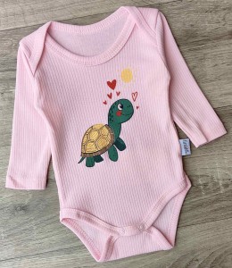 Боди Findik "Черепаха" розовый, девочка 3-6-9-12-18 месяцев