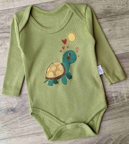 Боди Findik "Черепаха" зеленый, унисекс 3-6-9-12-18 месяцев