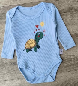 Боди Findik "Черепаха" голубой, мальчик 3-6-9-12-18 месяцев