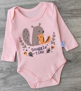 Боди Findik "Snuggle time" персиковый, девочка 3-6-9-12-18 месяцев