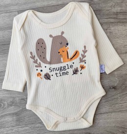 Боди Findik "Snuggle time" молочный, унисекс 3-6-9-12-18 месяцев
