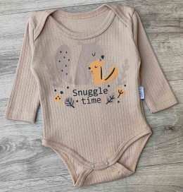 Боди Findik "Snuggle time" коричневый, мальчик 3-6-9-12-18 месяцев