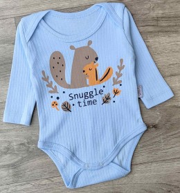 Боди Findik "Snuggle time" голубой, мальчик 3-6-9-12-18 месяцев