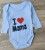 Боди Findik "I love mama" голубой, мальчик 3-6-9-12-18 месяцев, фото