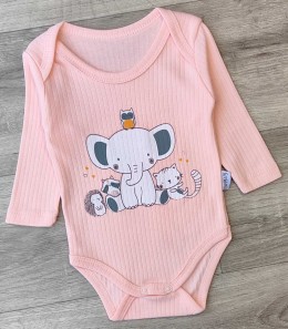 Боди Findik "Слоненок" персиковый, девочка 3-6-9-12-18 месяцев