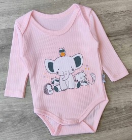 Боди Findik "Слоненок" розовый, девочка 3-6-9-12-18 месяцев