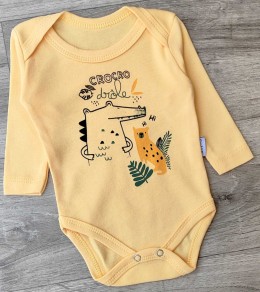 Боди Findik "Crocro" желтый, унисекс 3-6-9-12-18 месяцев