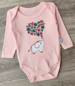 Боди Findik "Слоник", персиковый, девочка 3-6-9-12-18 месяцев