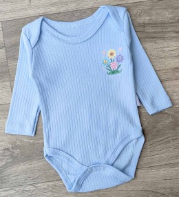 Боди Findik "Flowers" голубой, девочка 3-6-9-12-18 месяцев