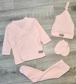 Комплект Findik "Однотонный" персиковый, девочка 3 месяцев