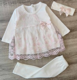 Комплект Findik "Бантик", розовый 2, девочка 3-6-9  месяцев