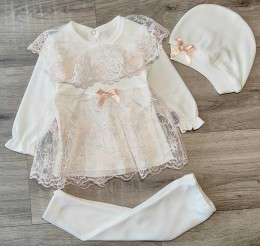 Комплект Findik "Ромашки", персиковый 2, девочка 3-6-9  месяцев