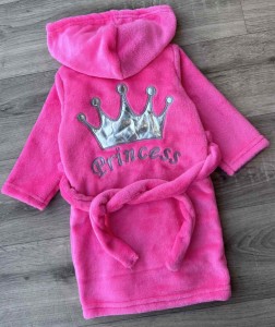 Халат "Princess" рожевий, дівчинка 6-7-8 років