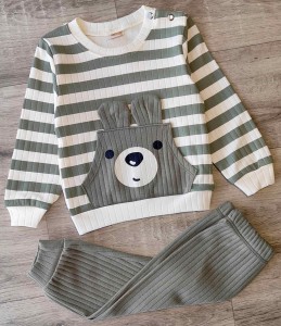 Костюм Deco "Ведмедик", зелений, хлопчик 9-12-18-24 місяців