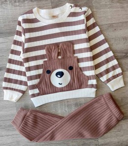 Костюм Deco "Ведмедик", коричневий, хлопчик 9-12-18-24 місяців