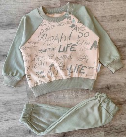 Костюм Moeboon "Life", зелений, хлопчик 3-6-9-12 місяців