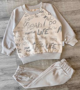 Костюм Moeboon "Life", бежевий, хлопчик 3-6-9-12 місяців