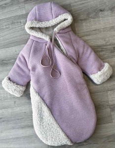 Кокон «Однотонный» розовый, девочка 0-6 месяцев